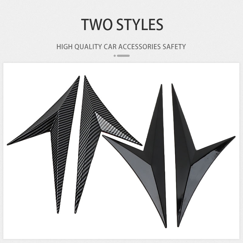 FENDER Bộ 2 Ốp Mang Cá Ô Tô Bằng Sợi Carbon Ốp Hông Xe xe hơi Thông Dụng Miếng Dán Lỗ Thông Gió Bên Hông trang trí Xe Hơi  Lỗ Thông Gió Bên Hông Xe Hơi phụ kiện ngoại thất ô tô