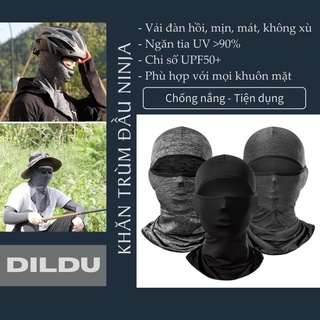 Khăn Trùm Đầu UPF 50+ Ninja Fullface Chống Nắng WU101 - Cản Tia Cực Tím - Thoáng Khí - Đàn Hồi | Phụ kiện đi phượt