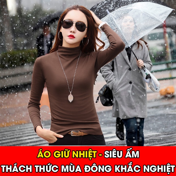 ÁO GIỮ NHIỆT NỮ DÀI TAY CHO MÙA ĐÔNG ẤM ÁP