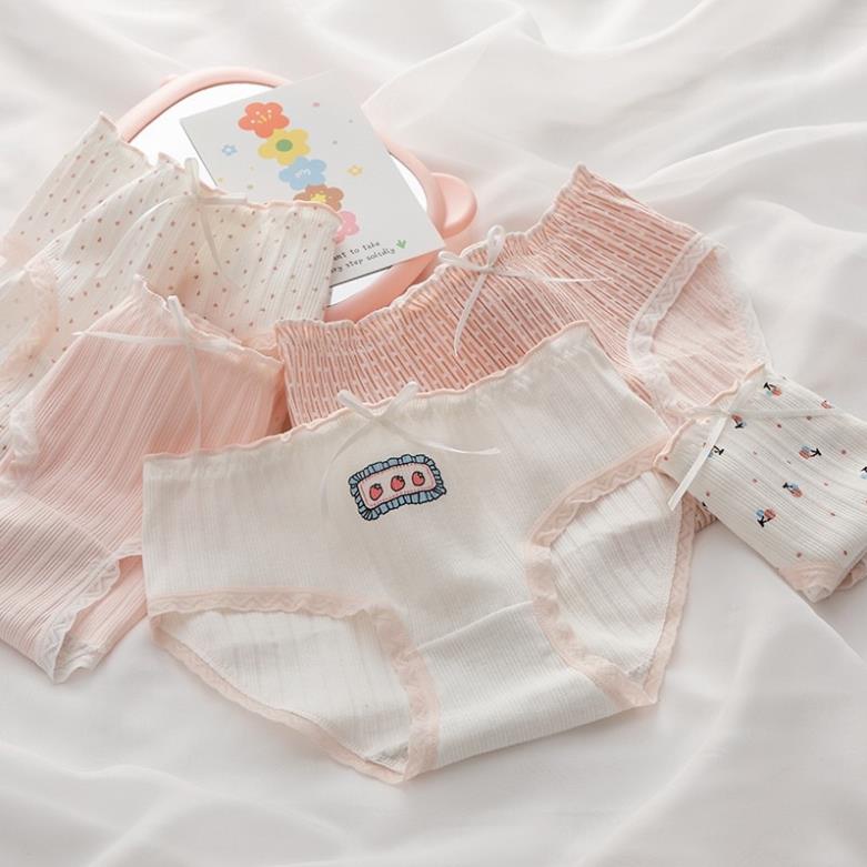 ❤️ Quần Lót Nữ Myna ❤️Quần Lót Coton Hồng Tăm cao cấp mềm mại kháng khuẩn sexy gợi cảm 0036 ❤️