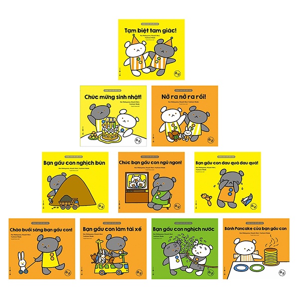 Sách Bộ Sách Ehon - Cùng Chơi Với Gấu Con (Bộ 10 Cuốn) (Từ 0 - 3 Tuổi)