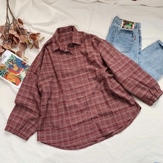 Áo sơ mi oversize tay phồng