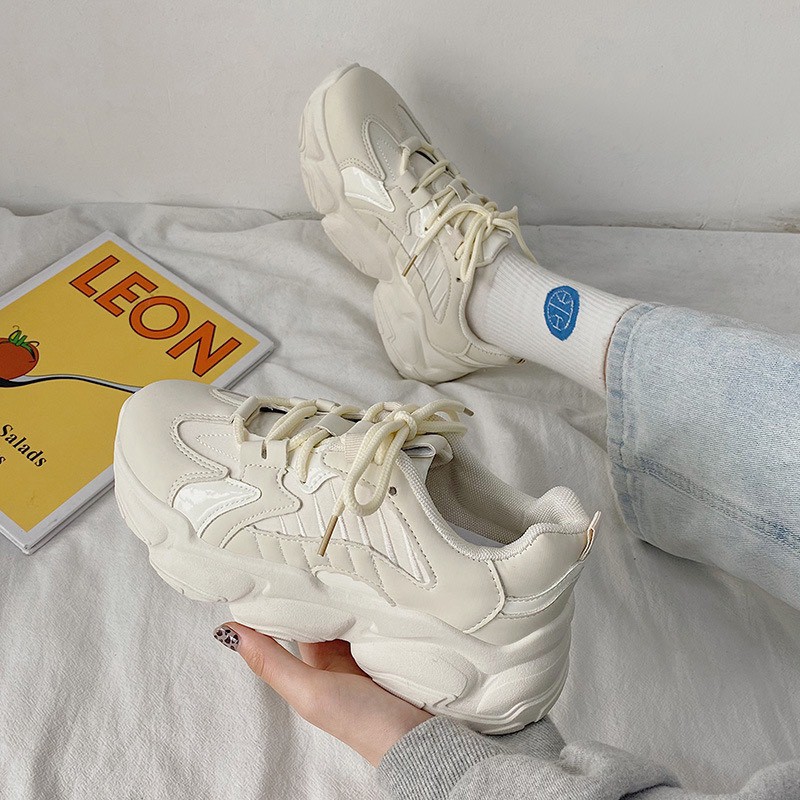 XẢ KHO (S99) Giầy thể thao nữ đế 5 phân trơn màu (Mã B1)