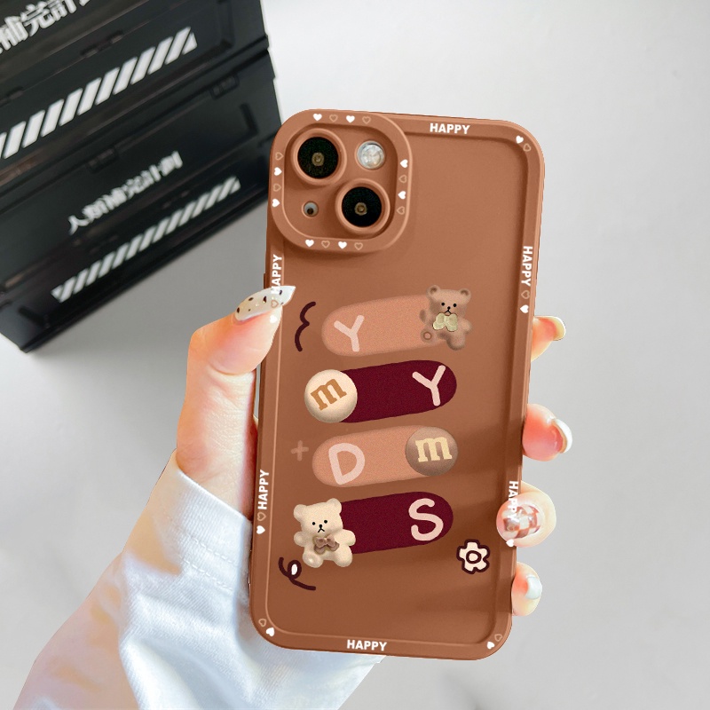 Ốp lưng iphone cạnh vuông lỗ camera gấu happy 6s/6splus/7/7plus/8/8plus/x/xs/11/12/13/pro/max/plus/promax-SALE HOT P3-1