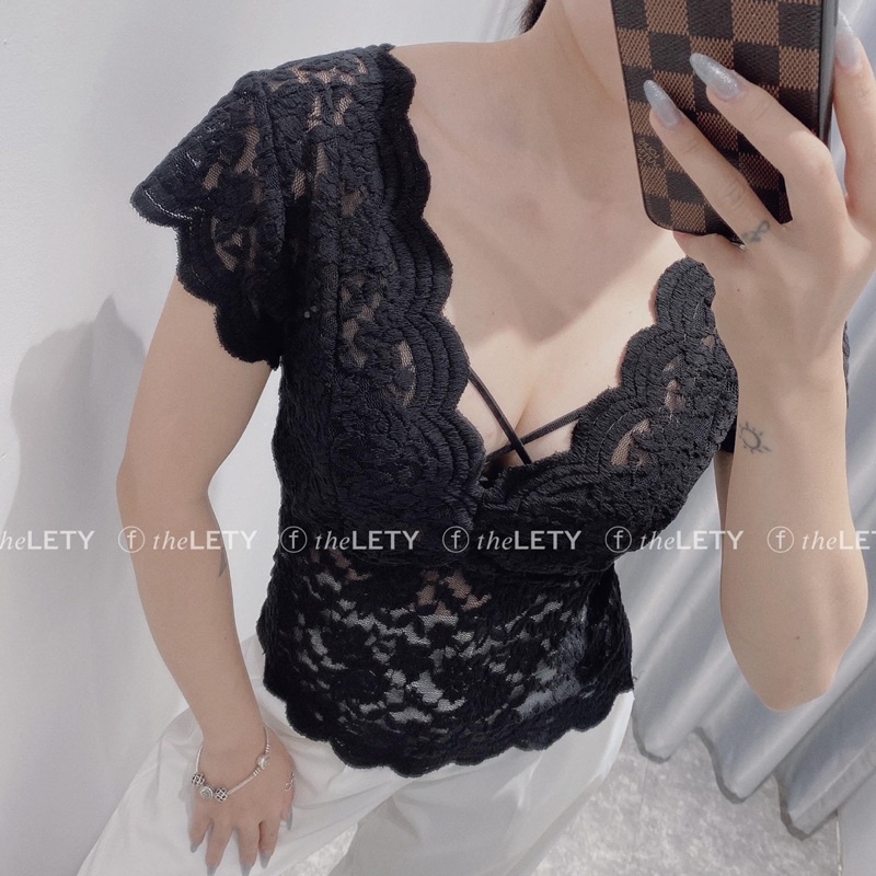 ÁO REN ĐEN SIÊU HOT