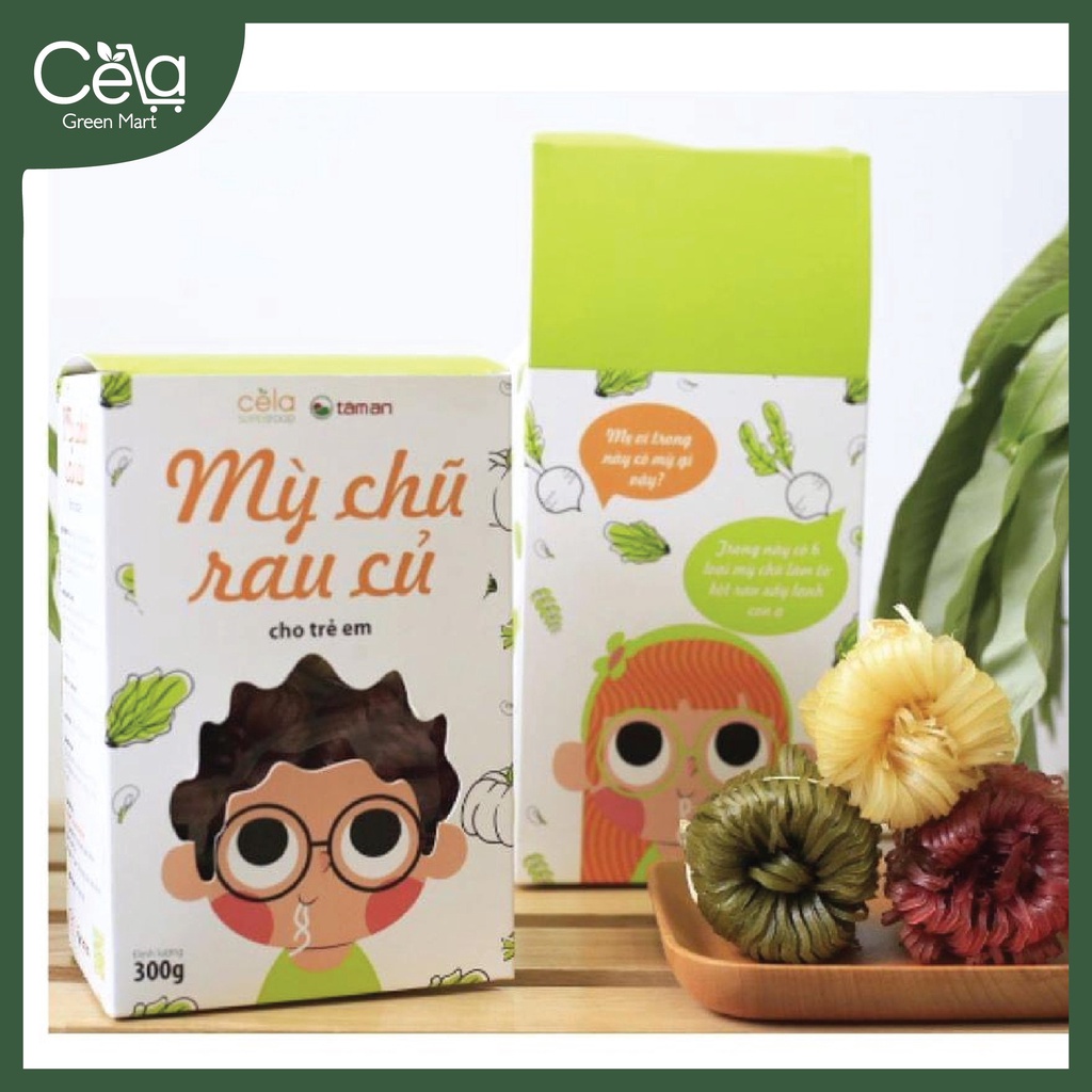 Mì chũ rau củ CELA healthy mix 5 vị thơm ngon an toàn, hàng cao cấp chính hãng đạt chuẩn không chất tạo màu