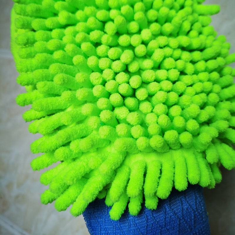 Găng Tay Rửa Xe Máy, Xe Hơi, làm từ sợi Micro fiber không để lại sợi vải trên thân xe, Siêu Rẻ, Siêu Bền