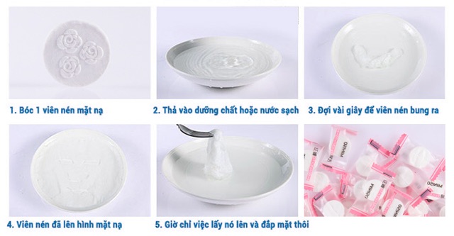 MẶT NẠ VIÊN NÉN MINISO 100 VIÊN - NHẬT BẢN