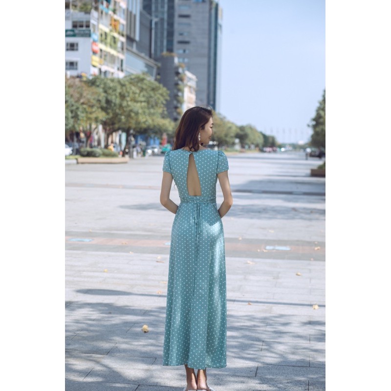 Đầm thiết kế maxi cao cấp xẻ tà 4 màu đi biển, đi du lịch | BigBuy360 - bigbuy360.vn