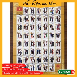 Bộ tem 54 dân tộc việt nam khác nhau