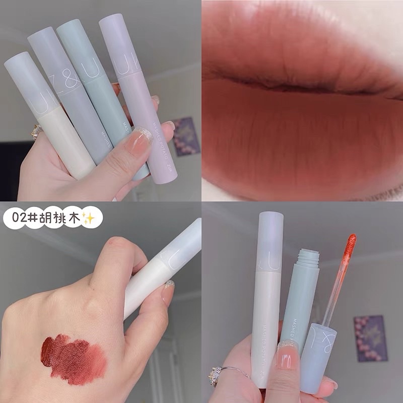 Son Kem Lì Tông Màu Cổ Điển, Lên Màu Chuẩn Chocolate Dupe Romand Lip Glaze
