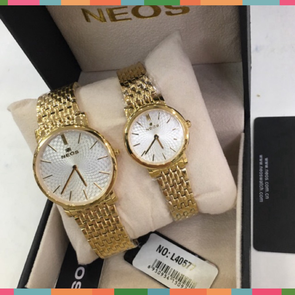 Đồng hồ nam, nữ.NEOS M40577 hàng chính hãng. Full box tặng pin dự phòng