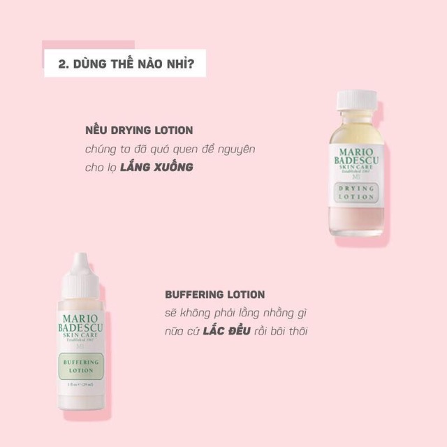 Chấm mụn lưu huỳnh mario badescu drying và buffering