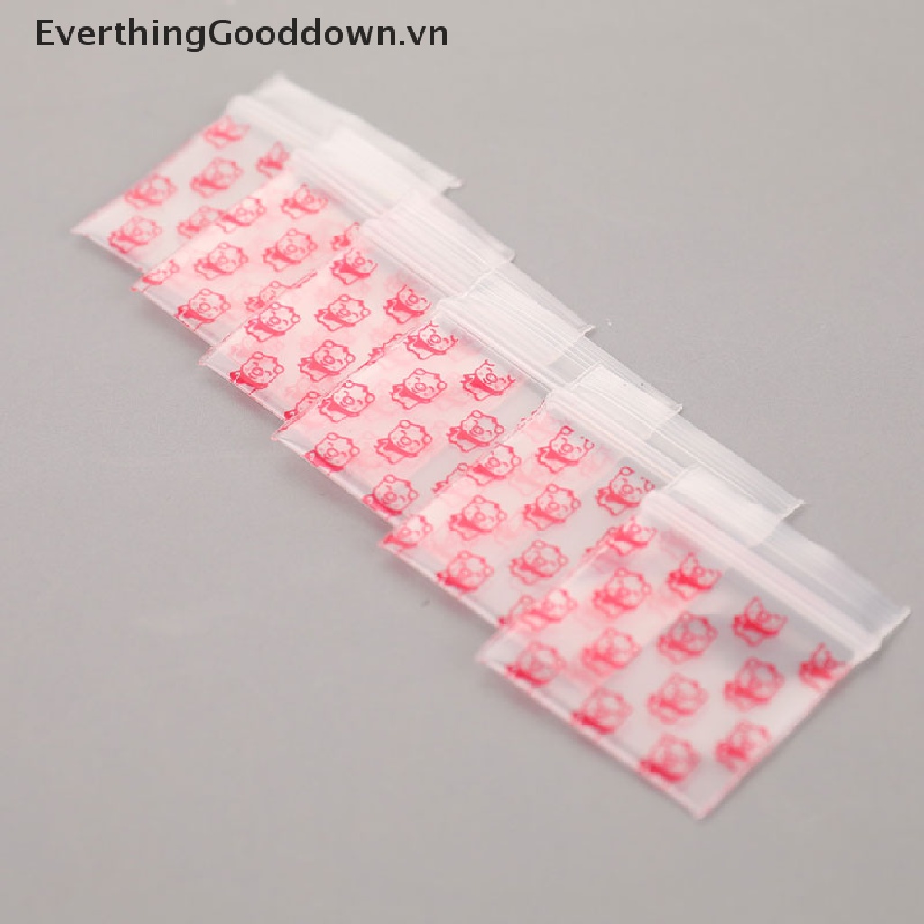 Set 100 Túi Zip Nhựa Mini Tiện Dụng