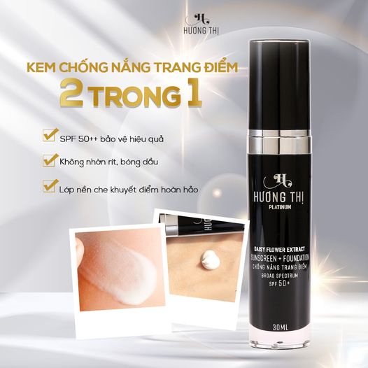 Kem Chống Nắng Trang Điểm Hương Thị Sunscreen Foundation SPF50+ 30ml