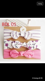 Set 3 băng đô cho bé