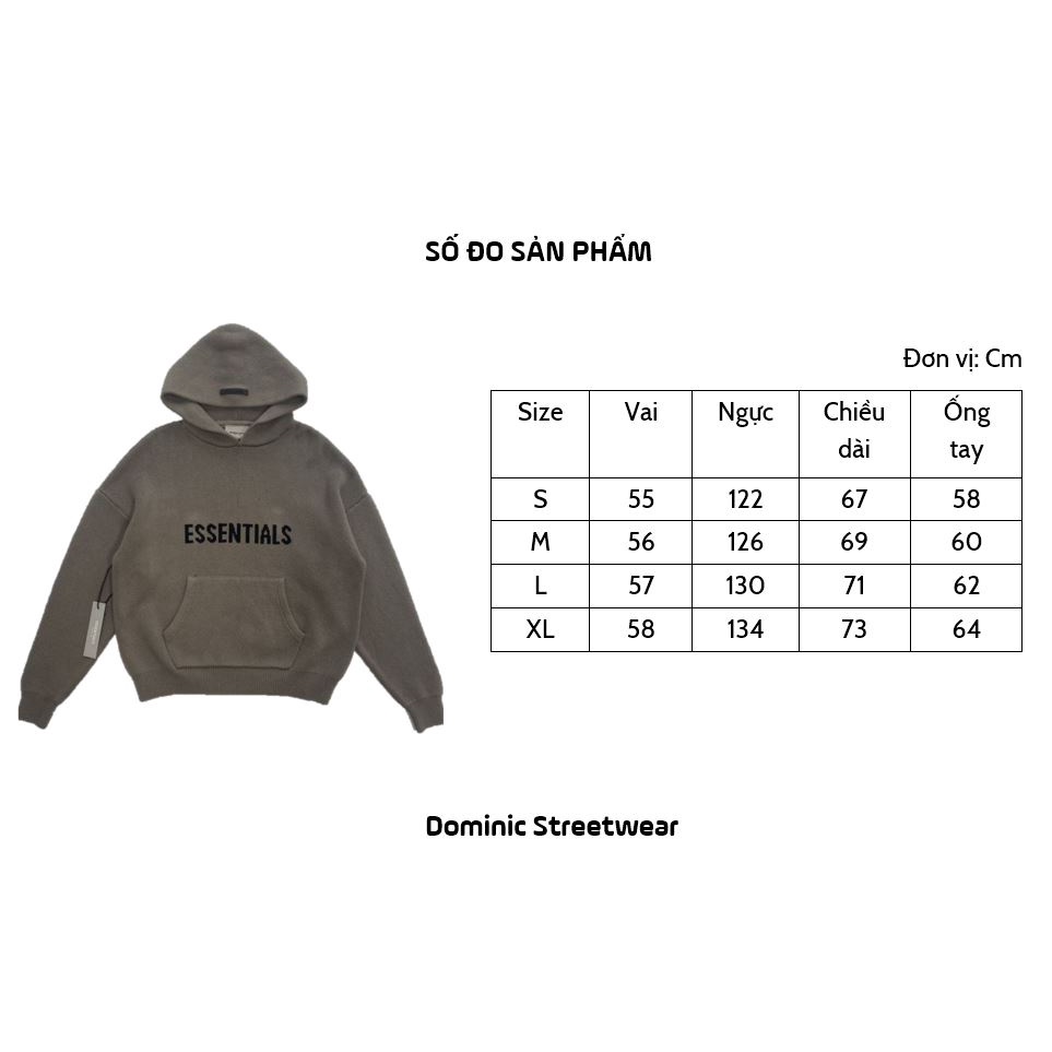 Áo Hoodie len - Fear of God - FOG Knit Essentials SS2022