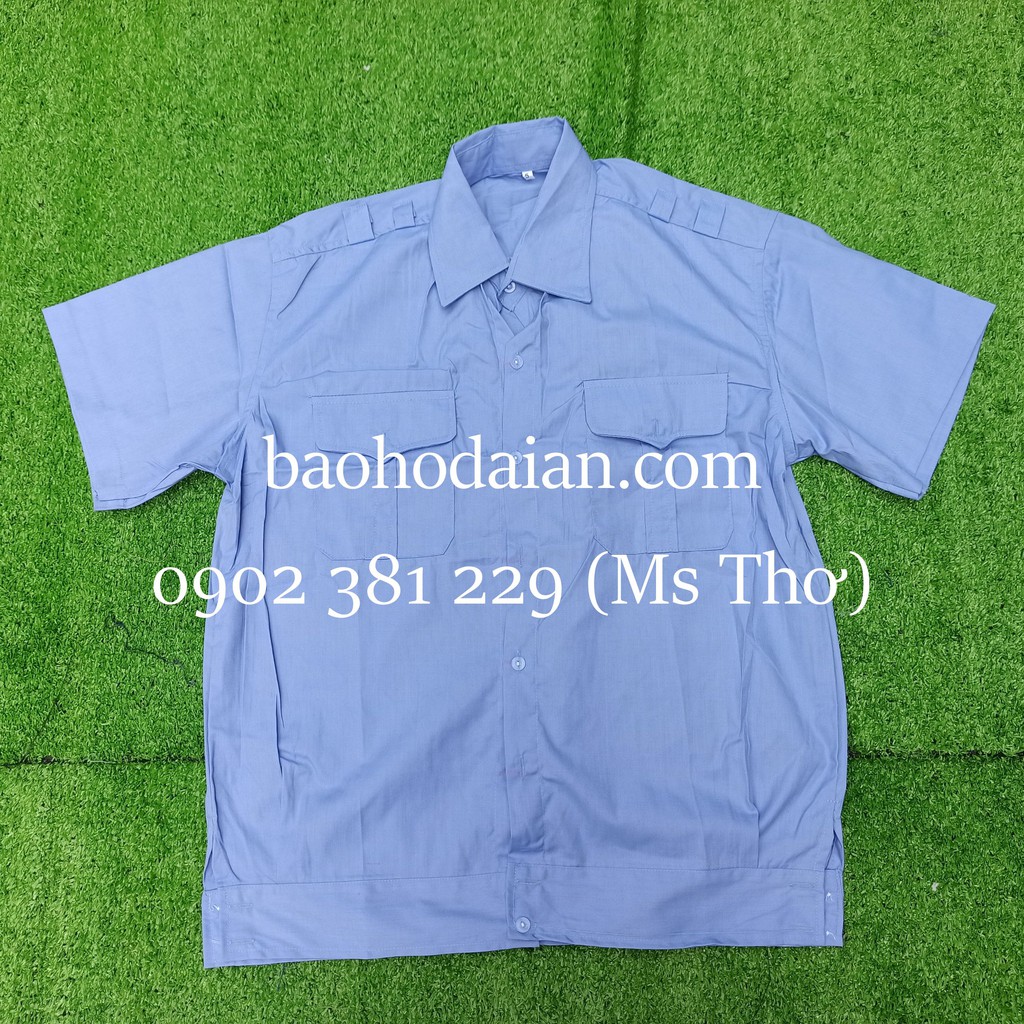 Áo đồng phục bảo vệ tay ngắn, tay dài đai bo dưới kiểu Budong