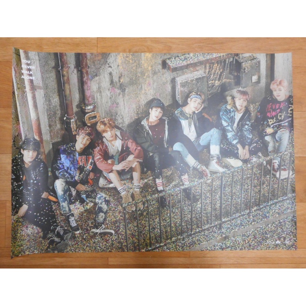 Poster BTS official, chính hãng, có sẵn, hình ca sĩ, poster album, áp phích, tranh treo tường, you never walk alone | BigBuy360 - bigbuy360.vn