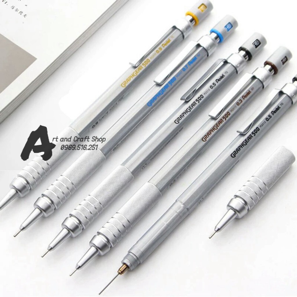 Bút chì bấm kim kỹ thuật Pentel 0.3 mm PG513