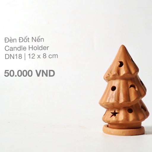 Đèn Đốt Nến - Cây Thông Noel - DN18