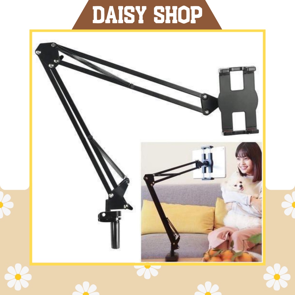 Giá Đỡ Điện Thoại, Ipad Xem Phim Kẹp Đầu Giường, Bàn ( 4.8 inch -> 10.5 inch)