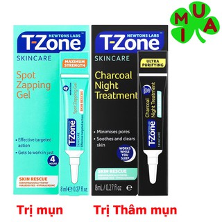 Kem trị mụn thâm cấp tốc T-Zone Ngày và Đêm 8ml
