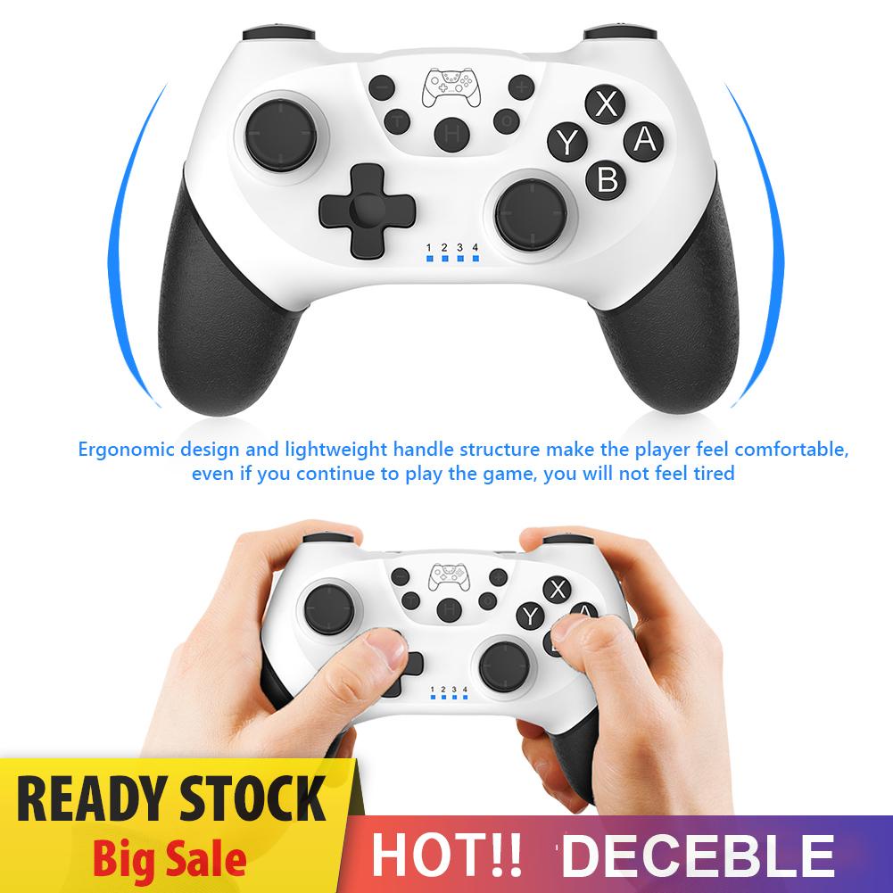 deceble Wireless Bluetooth-Compatible Gamepad w/Vibration Joystick for Switch PRO