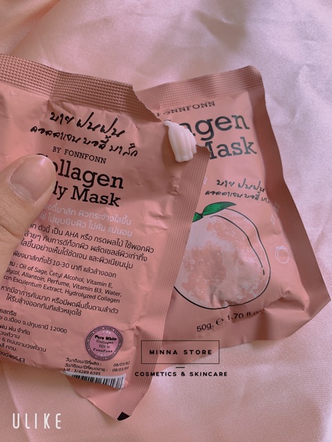 KEM Ủ TRẮNG DA TRÁI ĐÀO COLLAGEN BODY MASK BY FONNFONN