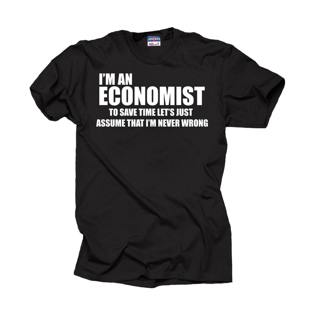 Pattern Customization Economist Mba Cost-Effective Student Economist Economy Large Size Economics Sweater Black Sport Mens Cotton Basic Gildan T-Shirt