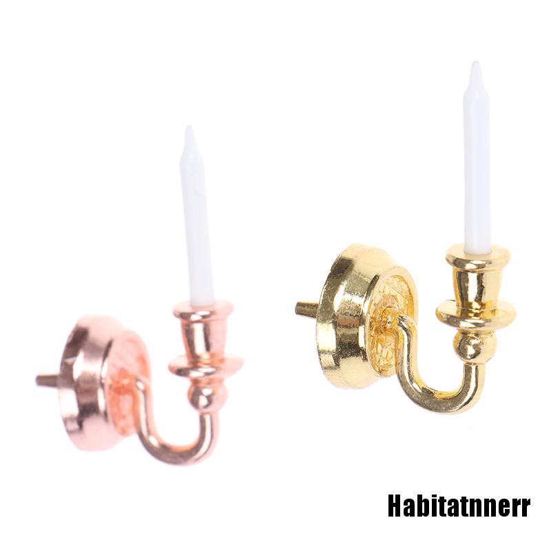Mô Hình Nến Kim Loại Trang Trí Nhà Búp Bê Tỉ Lệ 1 / 12