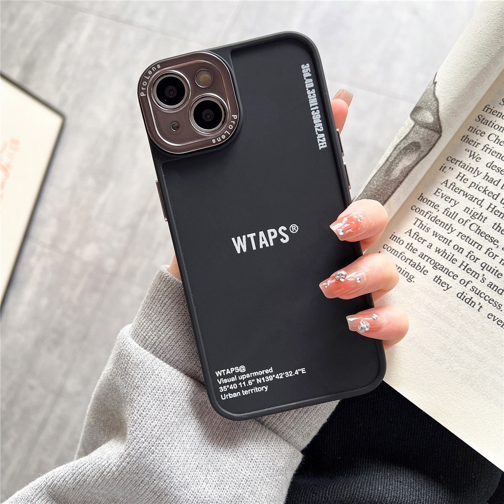 Ốp Điện Thoại Nhựa Cứng Mạ Điện Họa Tiết WTAPS Cho iPhone14 13 12 Mini 11 PRO MAX 6 / 6s 7 / 8plus SE2 X / XS XR XSMAX #Hg5140