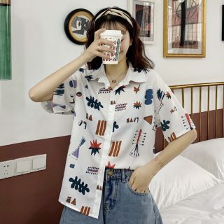 Combo áo sơ mi hoạ tiết khách lựa trên live