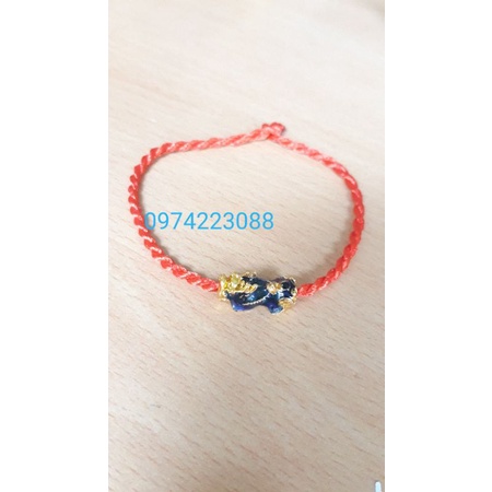 Vòng tay chỉ đỏ tỳ hưu đổi màu size mini nhỏ xinh