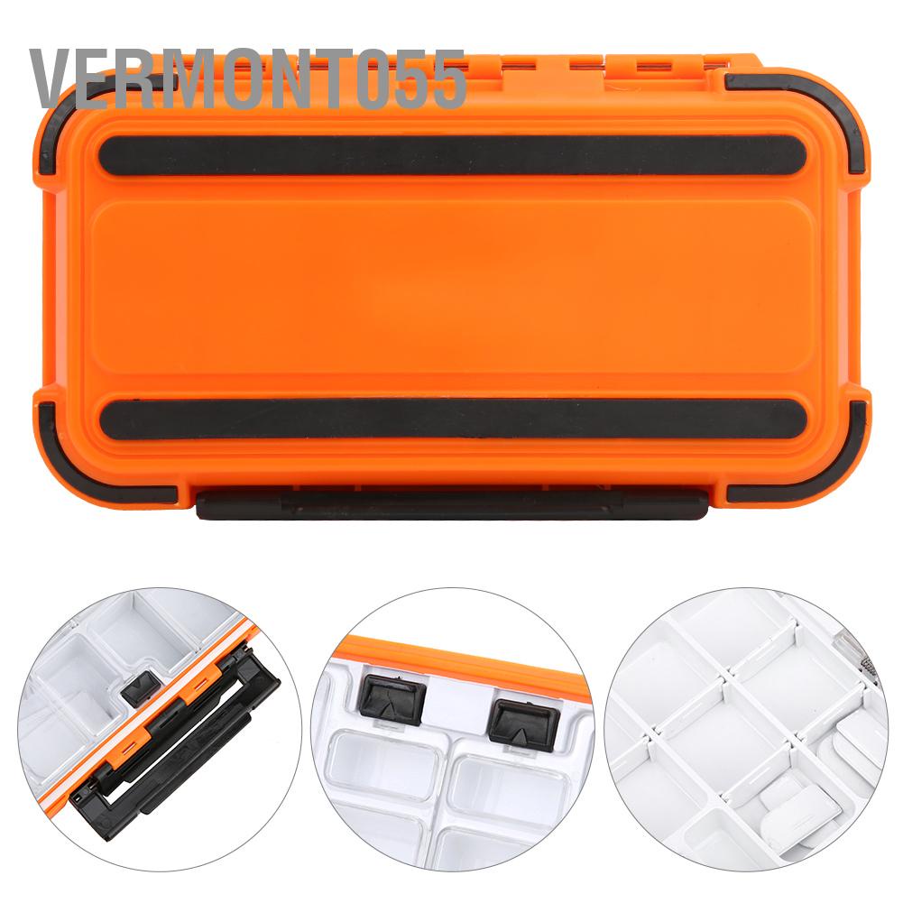 Có thể bán buôn Vật liệu ABS chống thấm nước câu cá hộp hộp đựng mồi móc hộp lưu trữ phụ kiện hộp đựng Vermont055  Hàng giao ngay