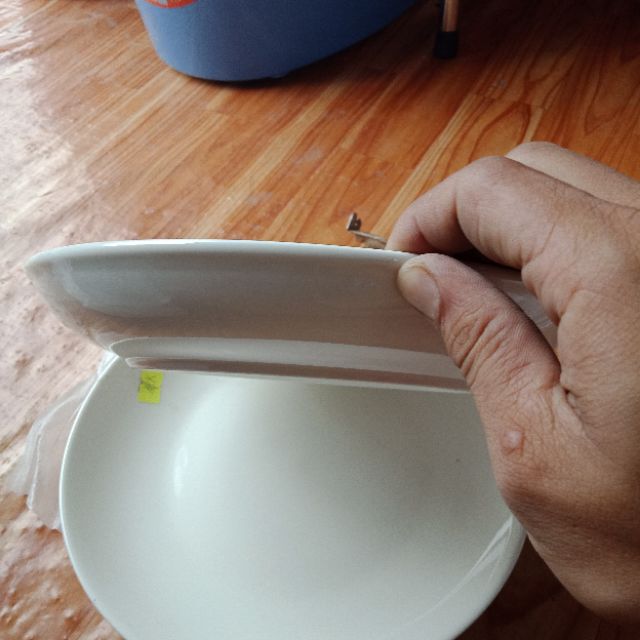 [Gốm sứ]Dĩa sứ trắng Dày lớn 8inch