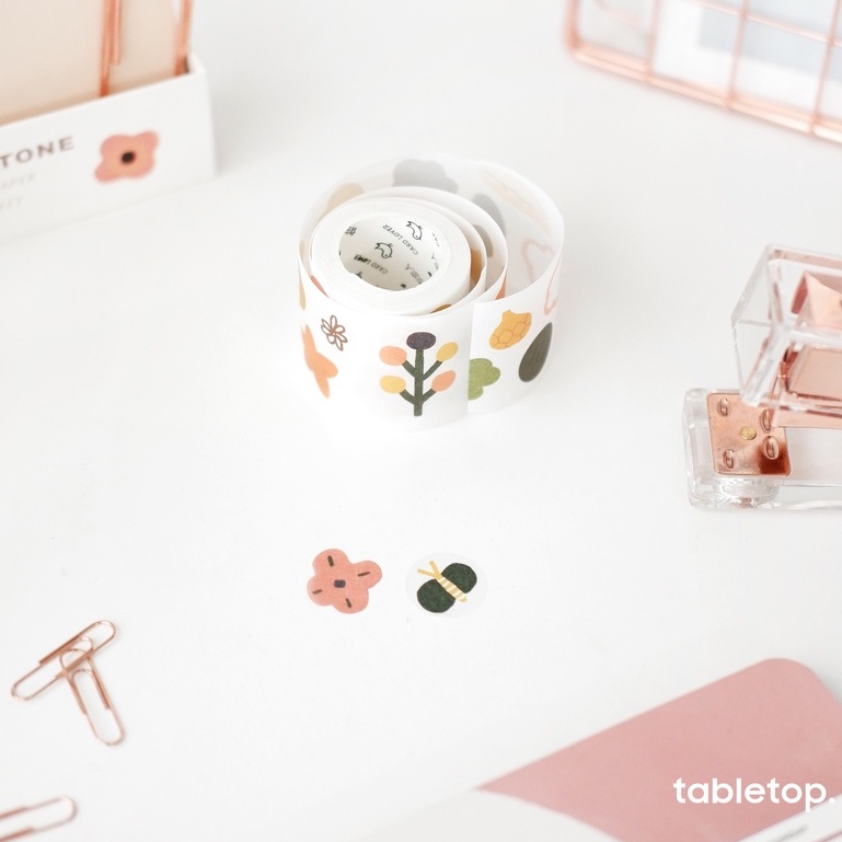 Sticker trang trí dạng cuộn/ băng keo/ băng dính - trang trí sổ, note, nhiều kiểu hoạ tiết xinh xắn