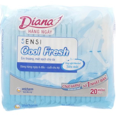 Băng Vệ Sinh Diana Hàng Ngày Sensi Cool fresh 20 Miếng