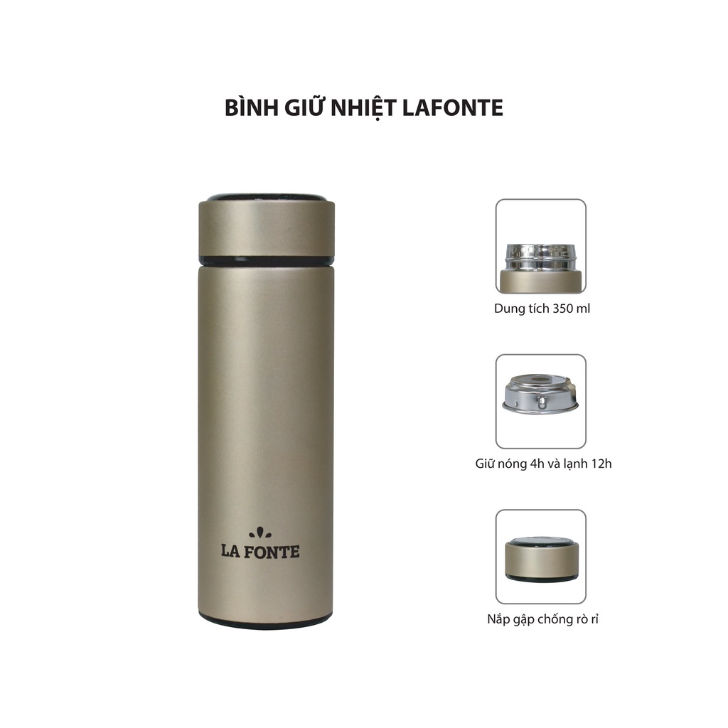 Bình Giữ Nhiệt La Fonte 350ml Màu Gold 180732