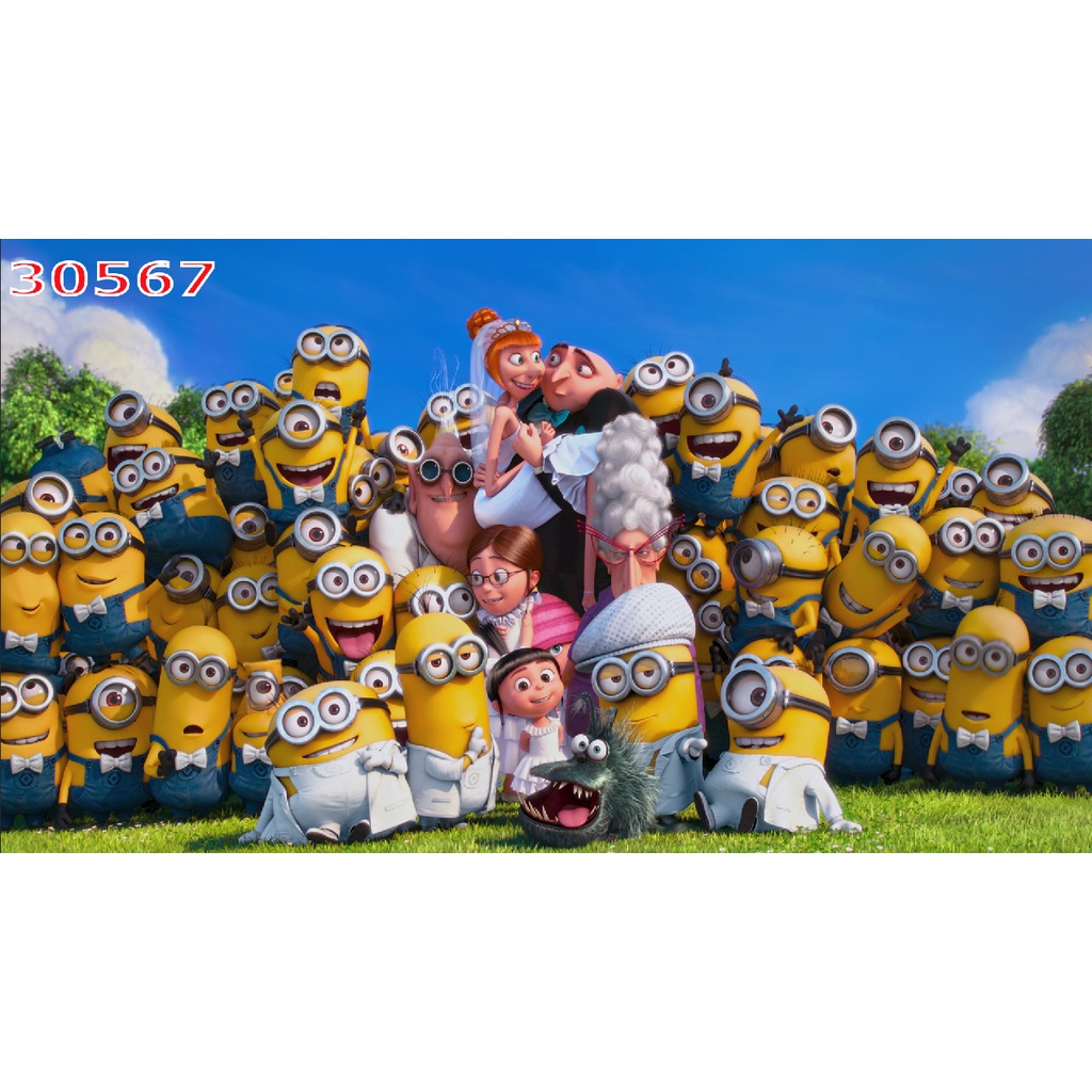 Tranh Dán Tường Phòng Trẻ Em Hoạt Hình Hiện Đại 3D NHỮNG CHÚ MINION ĐÁNG YÊU hàng đẹp giá rẻ, chất lượng ưu tiên
