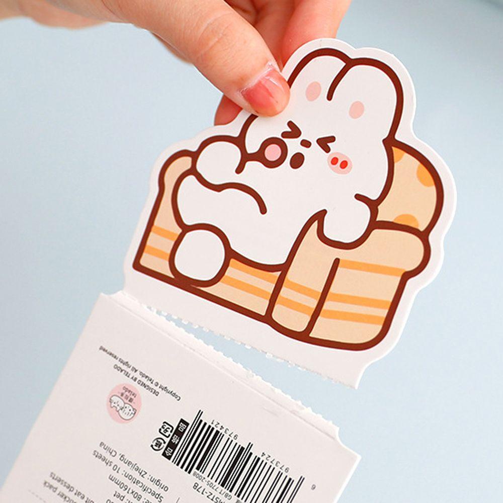 Miếng Dán Trang Trí Điện Thoại / Sổ Tay / Nhật Ký Hình Thỏ Kem Kawai Hoạt Hình DIY