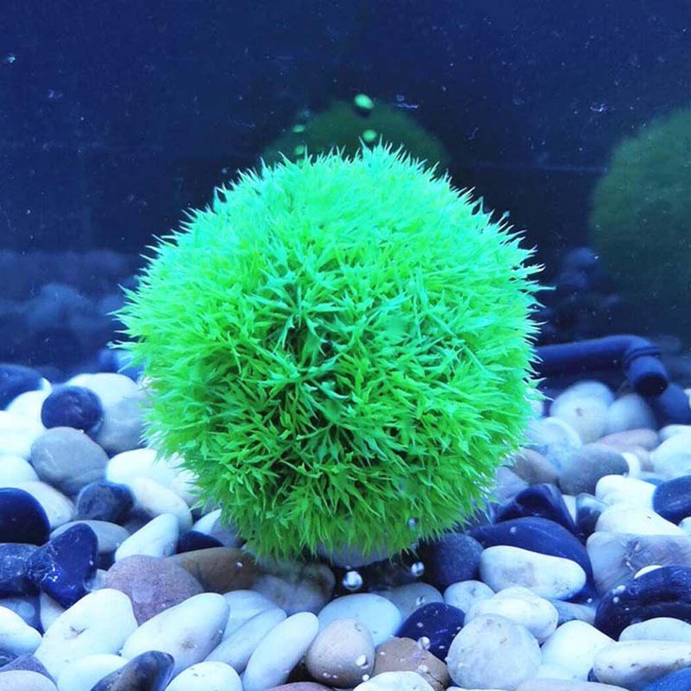 Quả Bóng Cỏ Giả Trang Trí Bể Cá