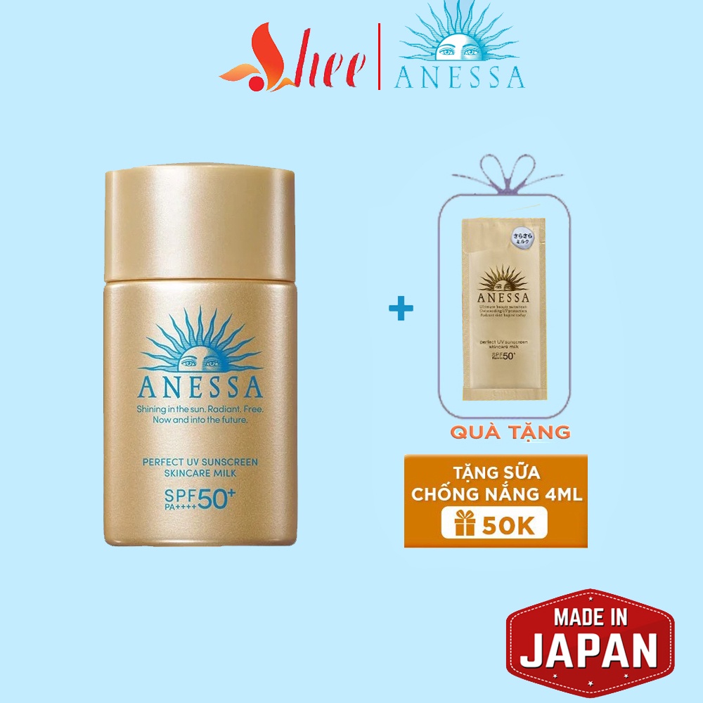 Kem chống nắng Anessa tuyp nhỏ 20ml, 12ml