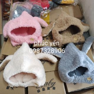 Mũ Len Lông Cừu Cài Cúc Cho Bé (SP000072)