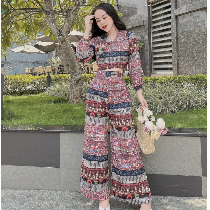 Sét maxi thổ cẩm suông ảnh của shop chup