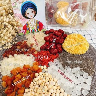Chè dưỡng nhan hộp to đủ 10 vị
