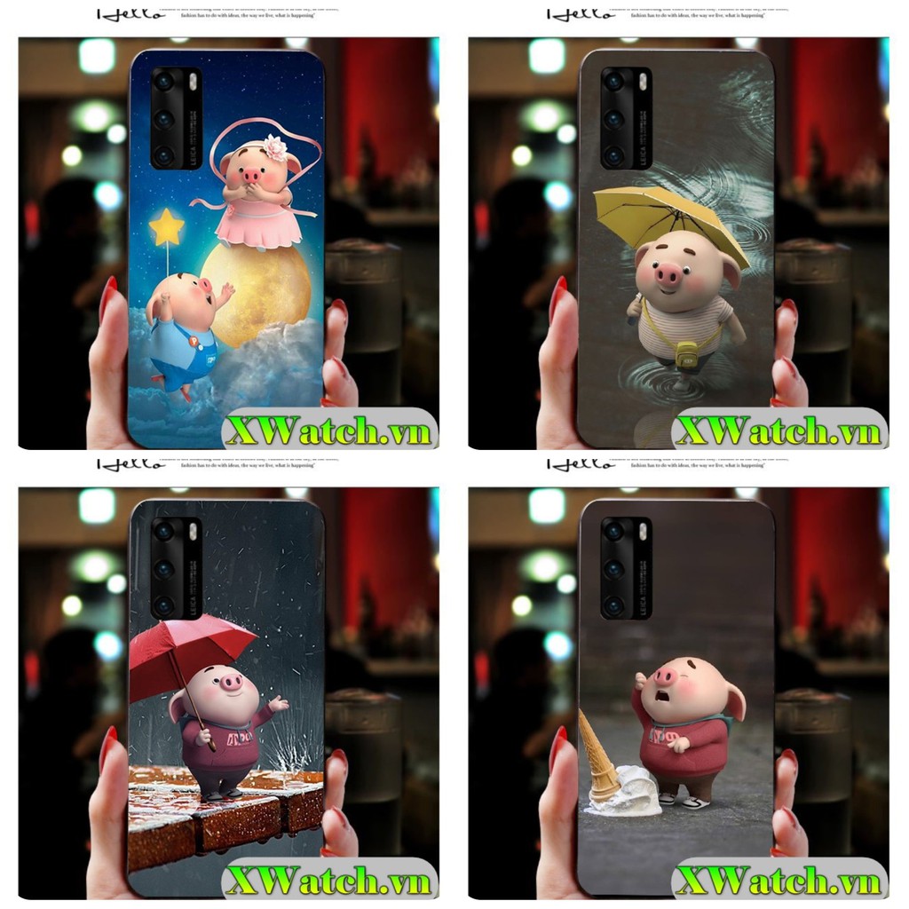 Ốp silicon Oppo A15 A15s Reno 5 Reno 4 A52 / A92 A53 A93 A1k A3s A5s F5 F7 F9  in hình Heo P1