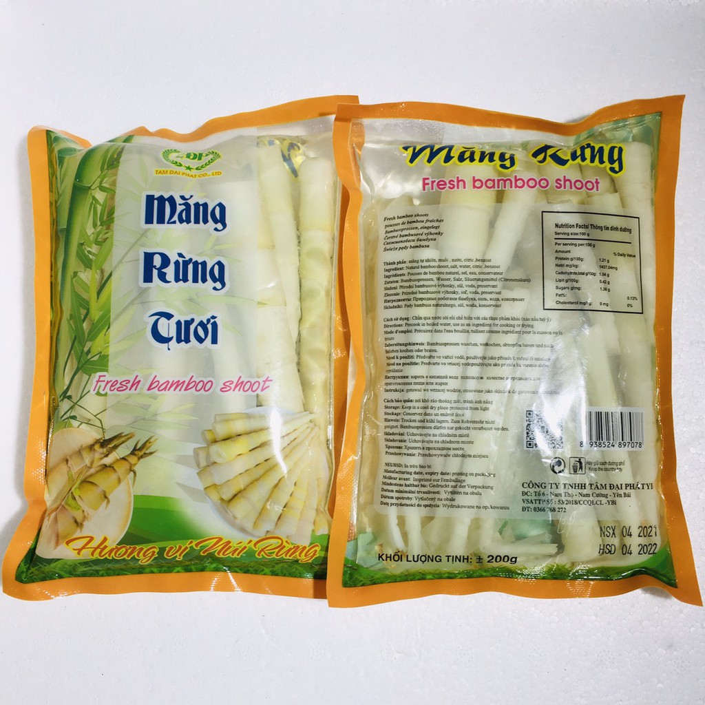 5 gói măng rừng nhỏ đặc sản Tây Bắc