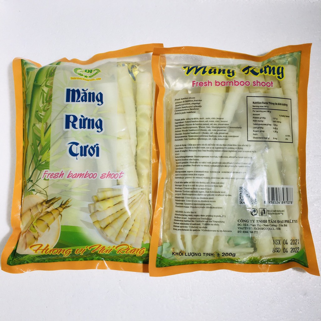 Măng rừng nhỏ 200gr đặc sản Tây Bắc