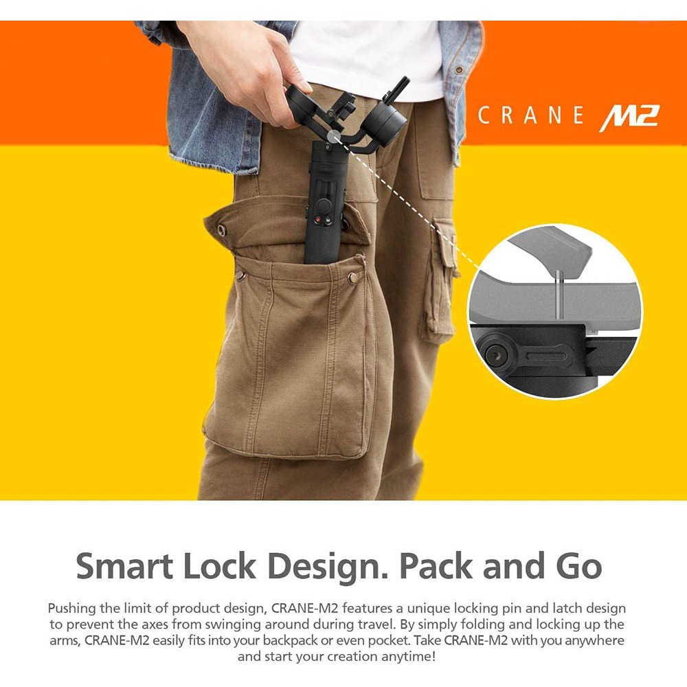 Gimbal Chống Rung Zhiyun CRANE M2 - Bảo hành 12 tháng | BigBuy360 - bigbuy360.vn